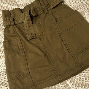 Paper bag waist mini skirt. Size small